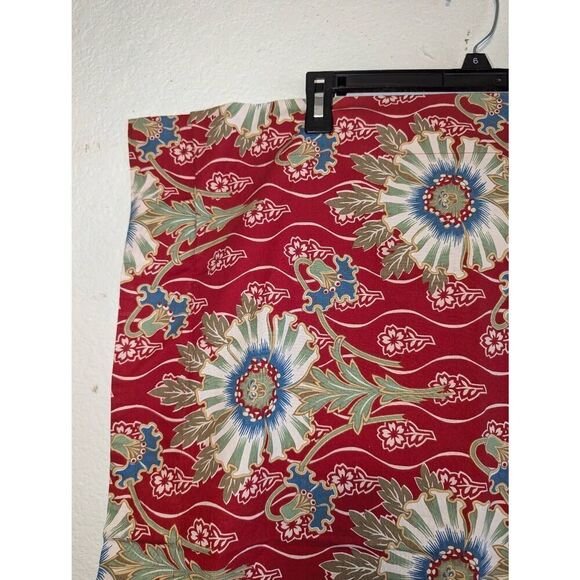 Rare Pottery Barn PALAMPORE Set of 2 Standard Pillow Shams Floral Red Green Blue - Picture 8 of 11